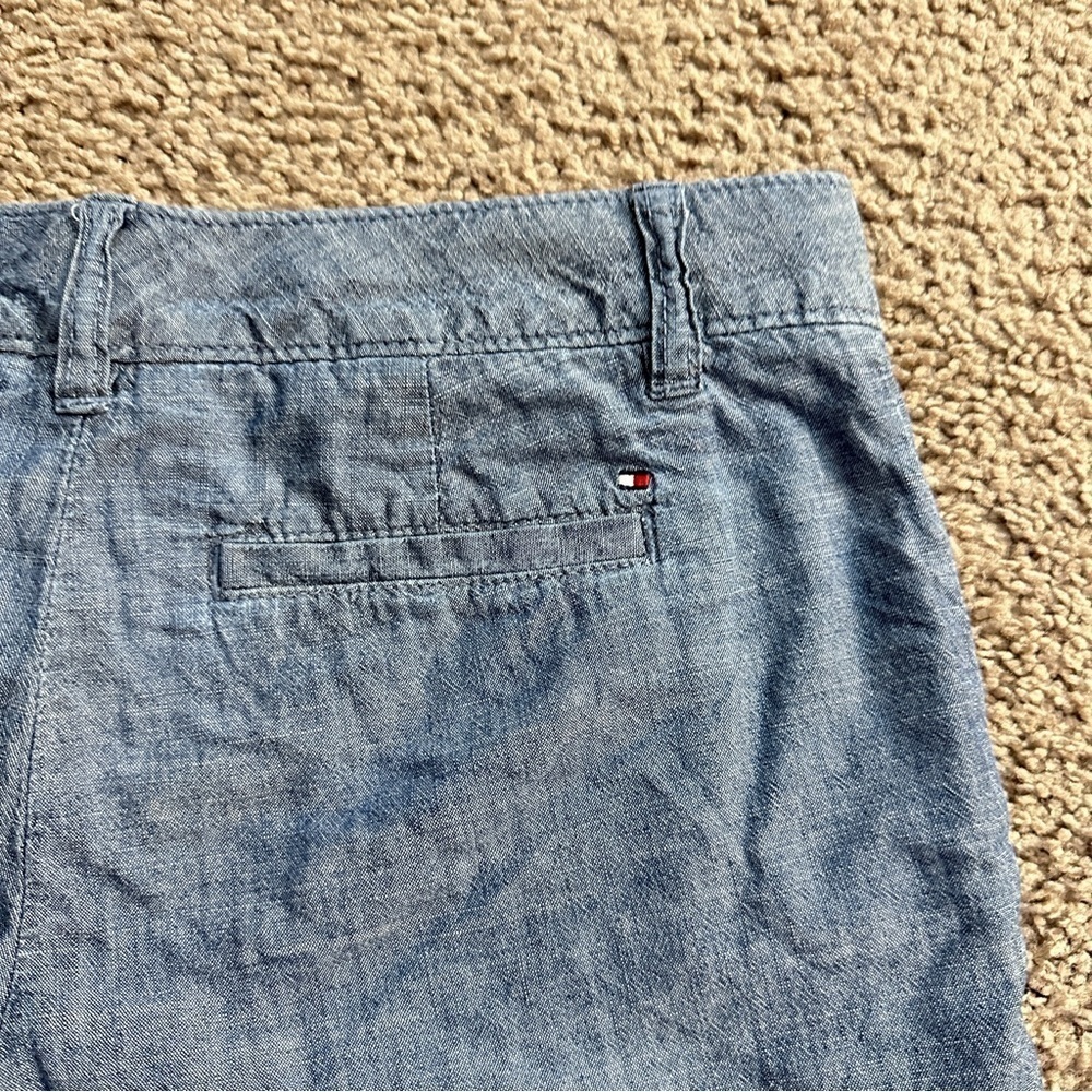 Tommy Hilfiger Women's Cotton Shorts in Denim Blue Color sz 0 - Picture 7 of 7